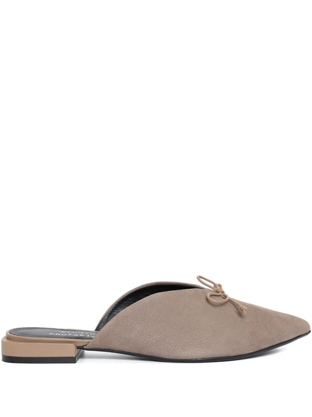 Studio Chofakian suede mules | Neutrals | Image 1