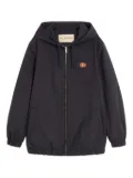 Valentino Garavani VLogo-patch hooded jacket - Blue