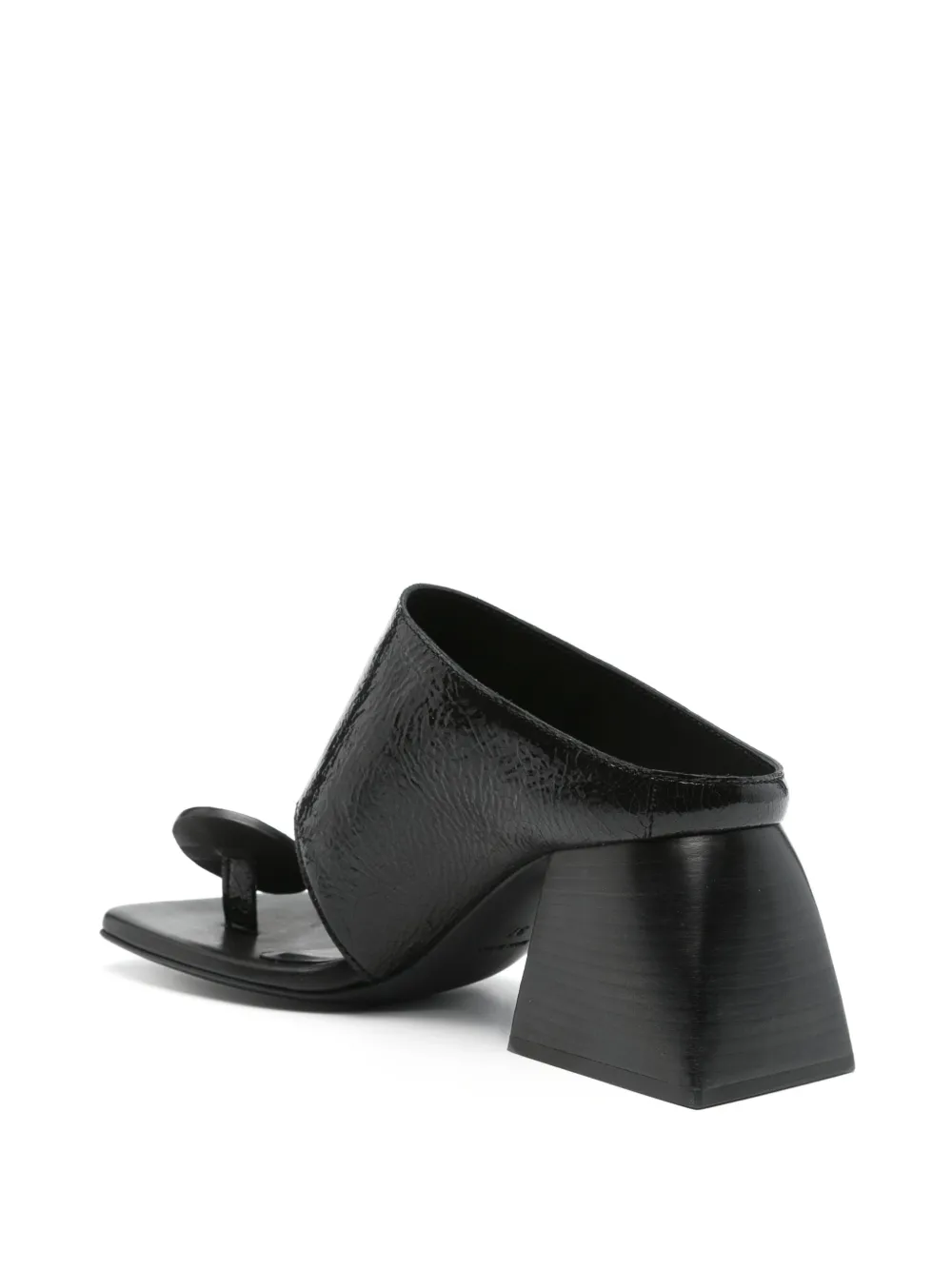 Uma Wang 70mm Stone mules Black