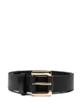 Studio Chofakian Strata leather belt - Black