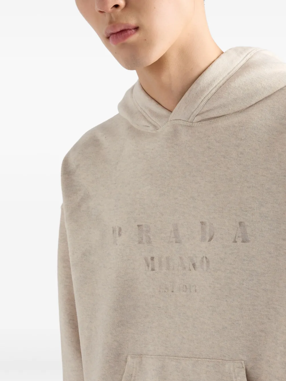 Prada Katoenen hoodie Wit