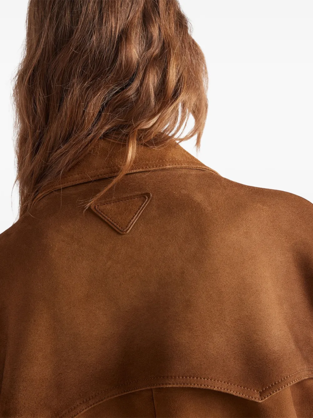 Prada Suède shirtjack Bruin