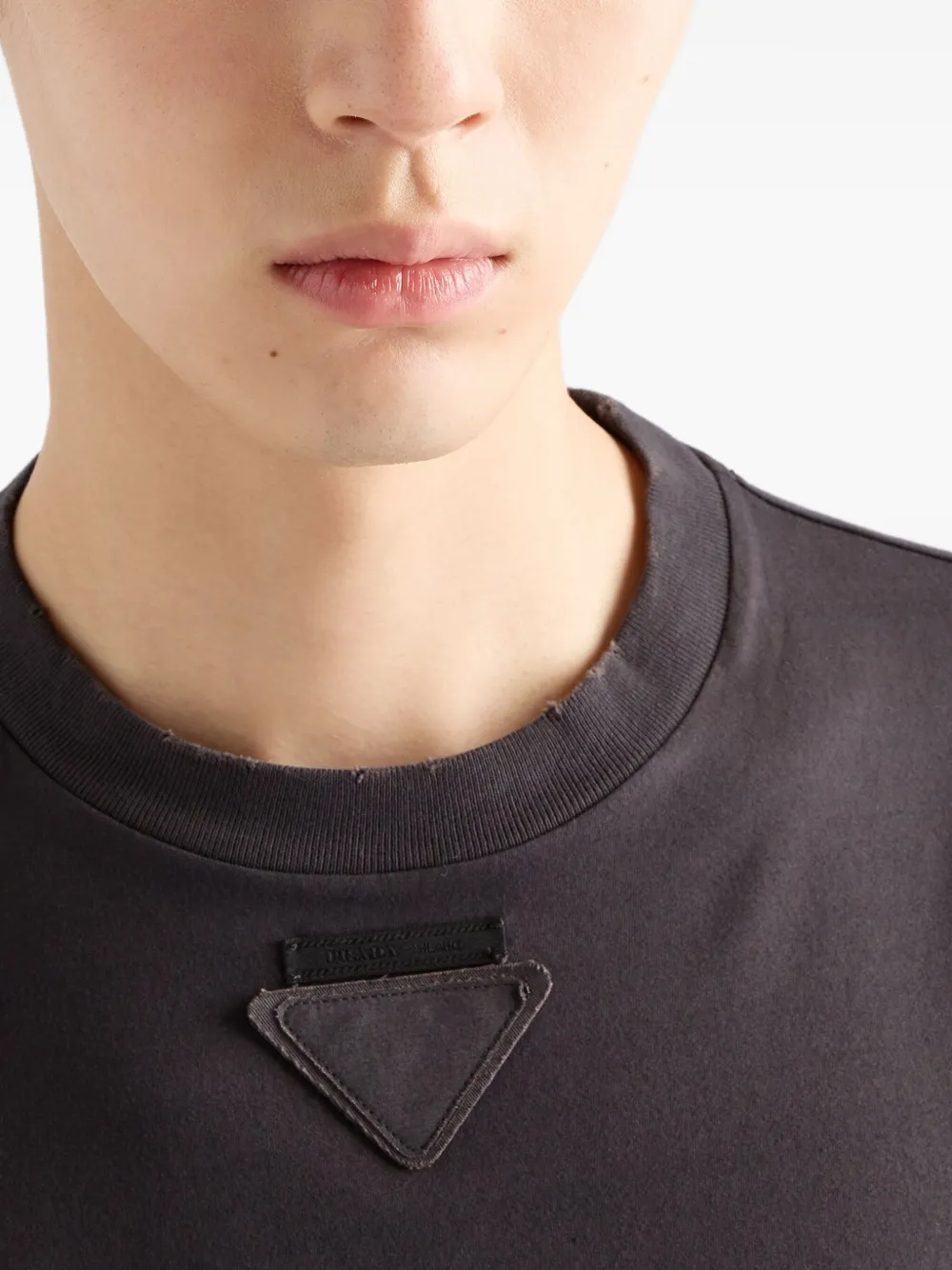 Prada Katoenen T-shirt Grijs