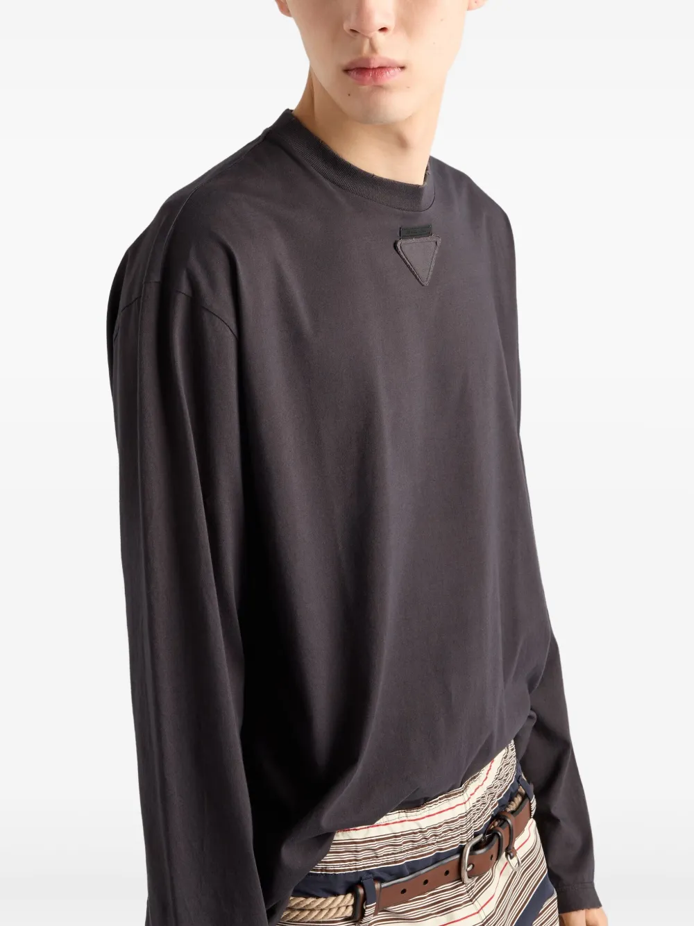 Prada Katoenen T-shirt Grijs