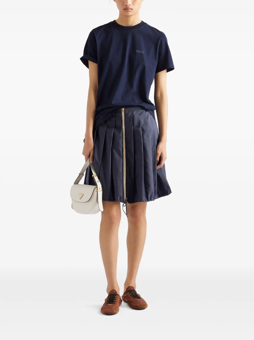 Prada T-shirt met logoprint Blauw