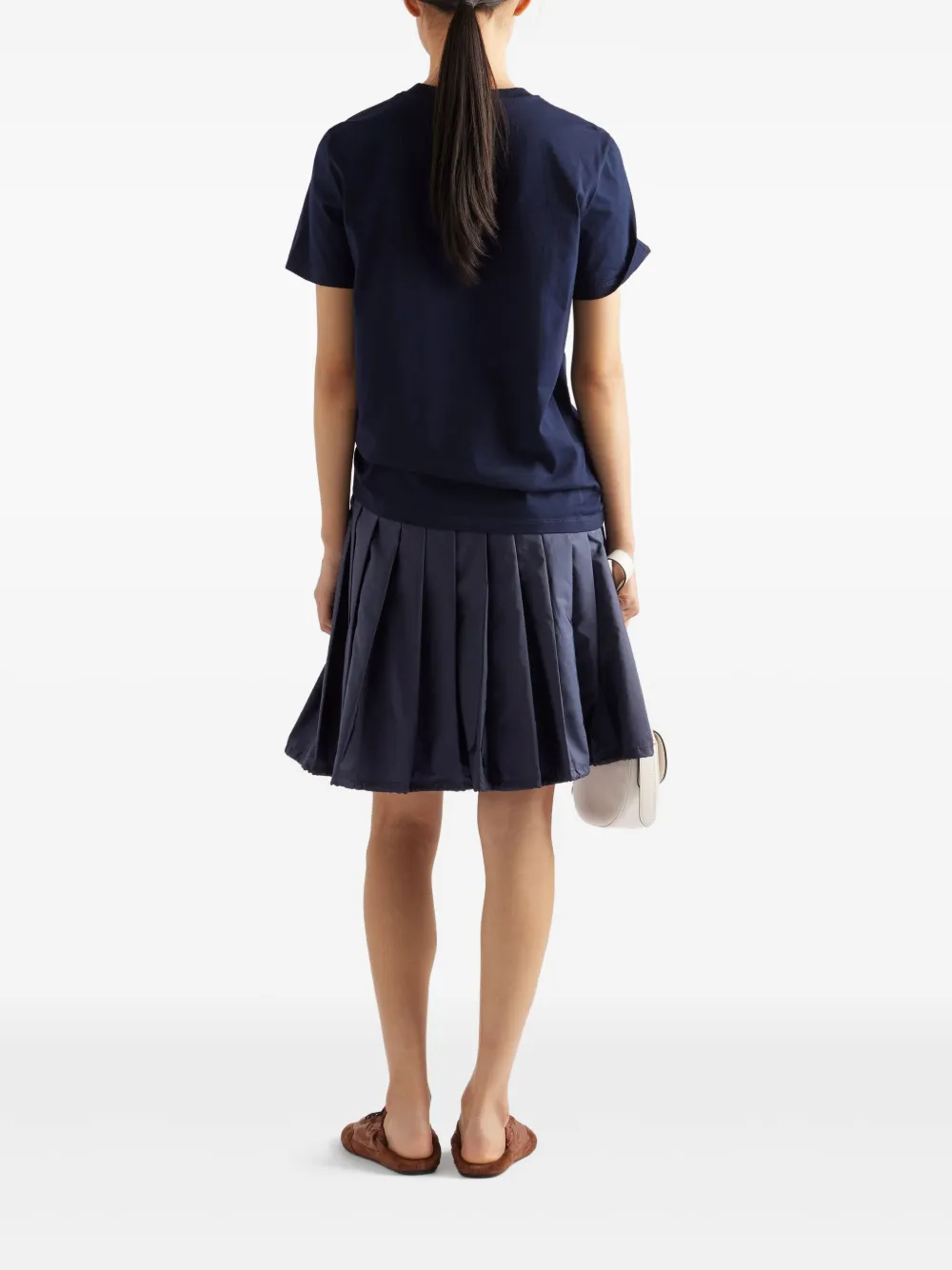 Prada T-shirt met logoprint Blauw