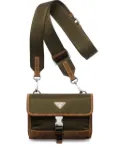 Prada canvas flap shoulder bag - Green