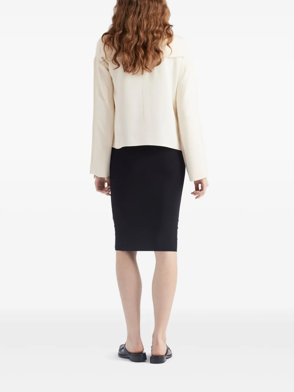Prada Katoenen midi-rok Zwart