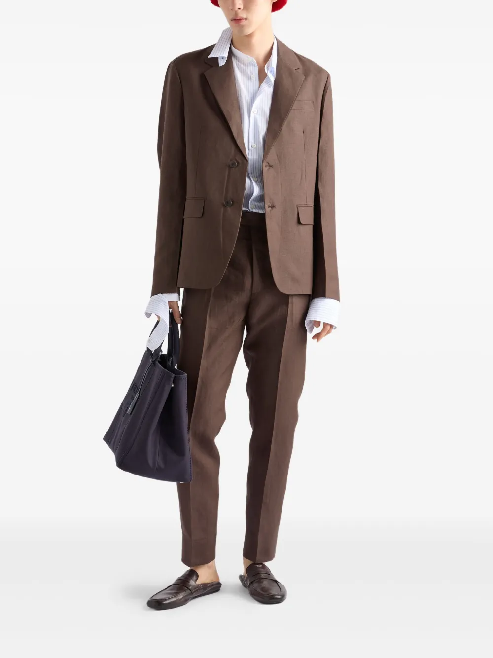 Prada single-breasted linen blazer | Blazers | Image 2