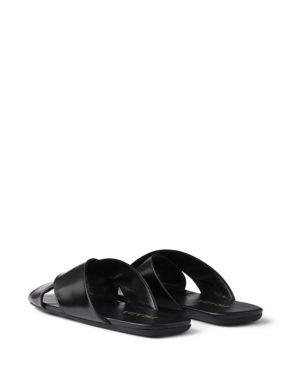 Prada cross-strap sandals Black