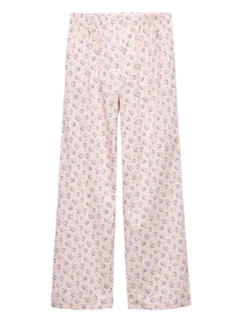 Prada pantalon à fleurs