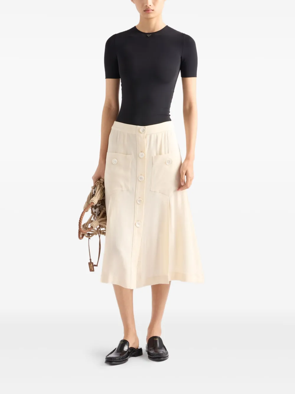 Prada Effen T-shirt Zwart