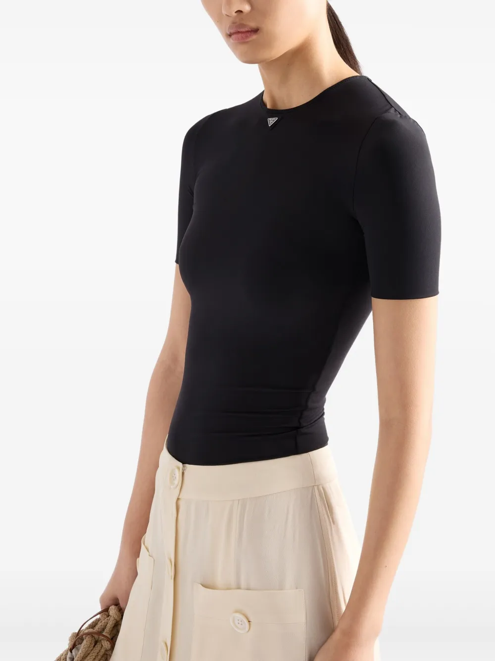 Prada Effen T-shirt Zwart