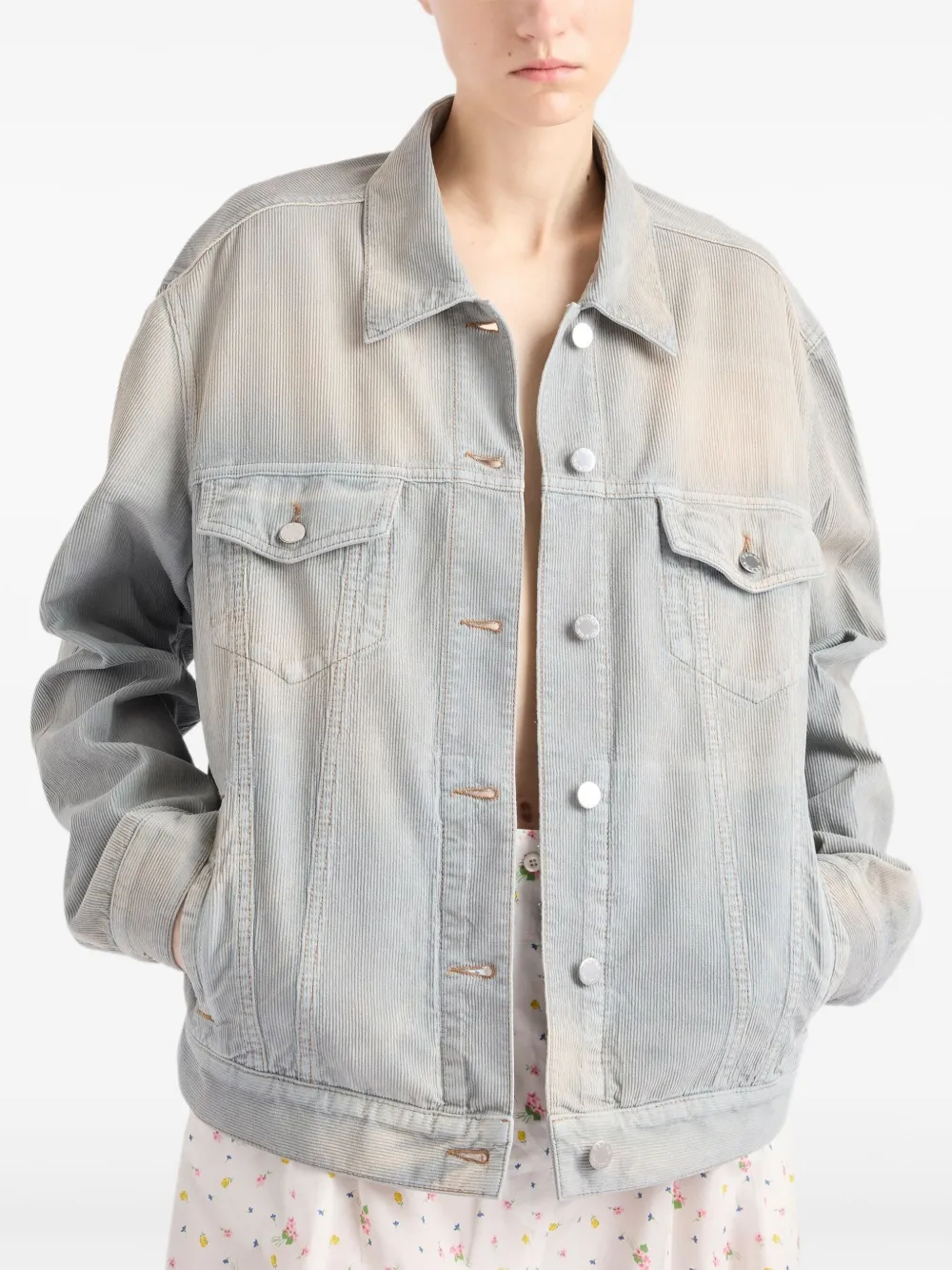 Prada Katoenen jack Blauw