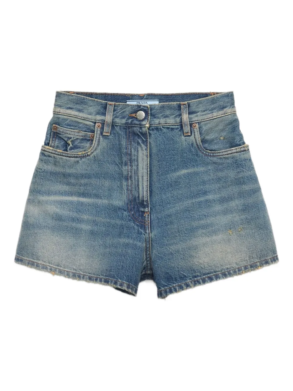 Prada Cotton Denim Shorts