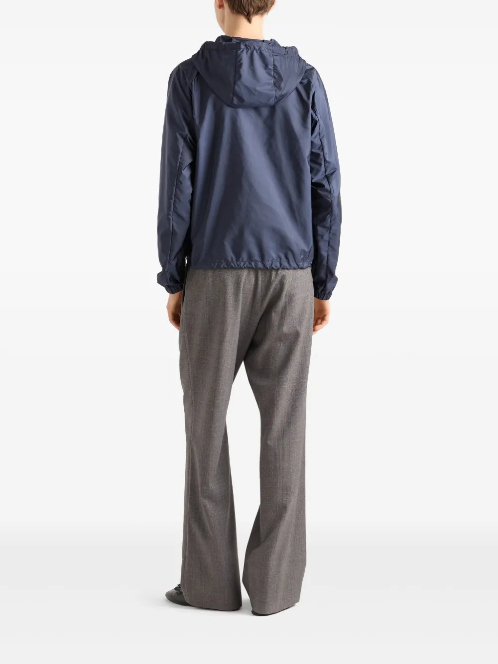 Prada Re-Nylon donsjack Blauw