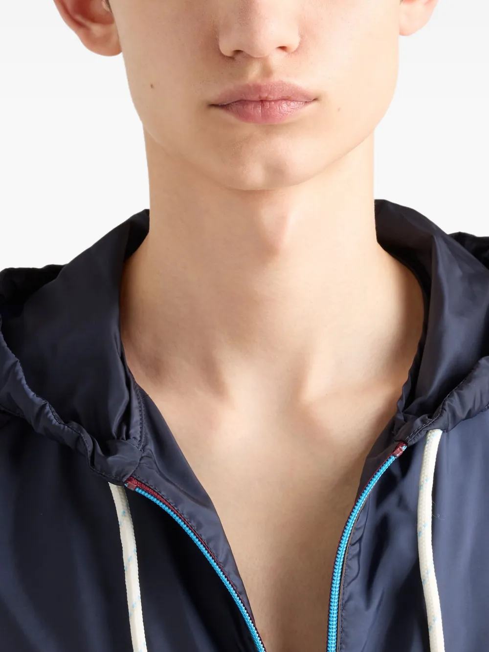Prada Re-Nylon donsjack Blauw