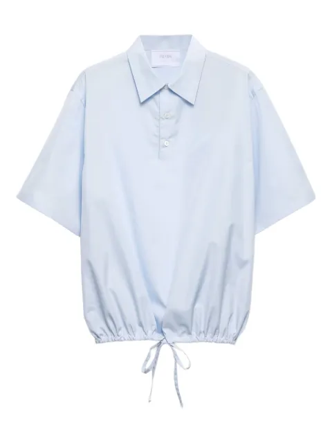 Prada short-sleeved cotton polo shirt