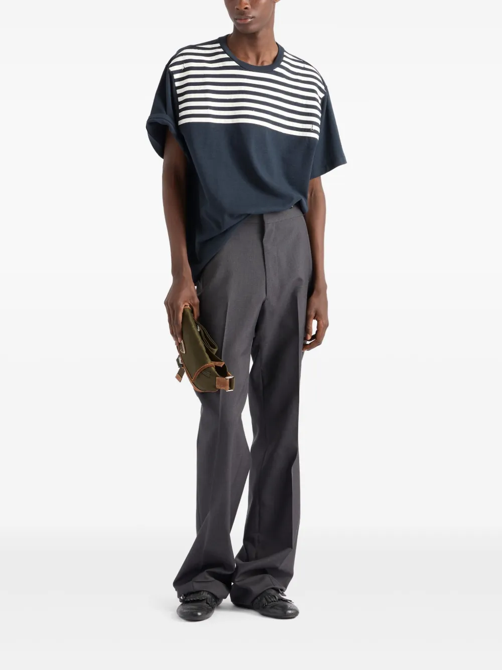 Prada Katoenen T-shirt Blauw