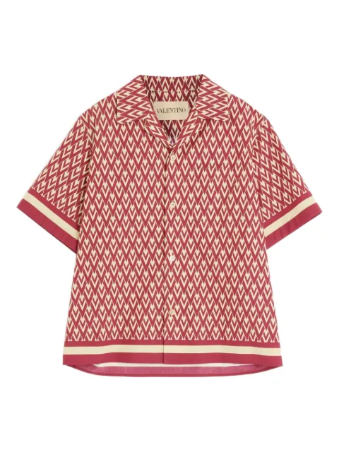Valentino Garavani geometric print short-sleeve shirt