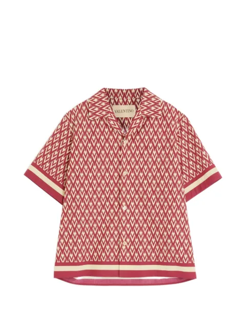 Valentino Garavani Toute La V-print bowling shirt