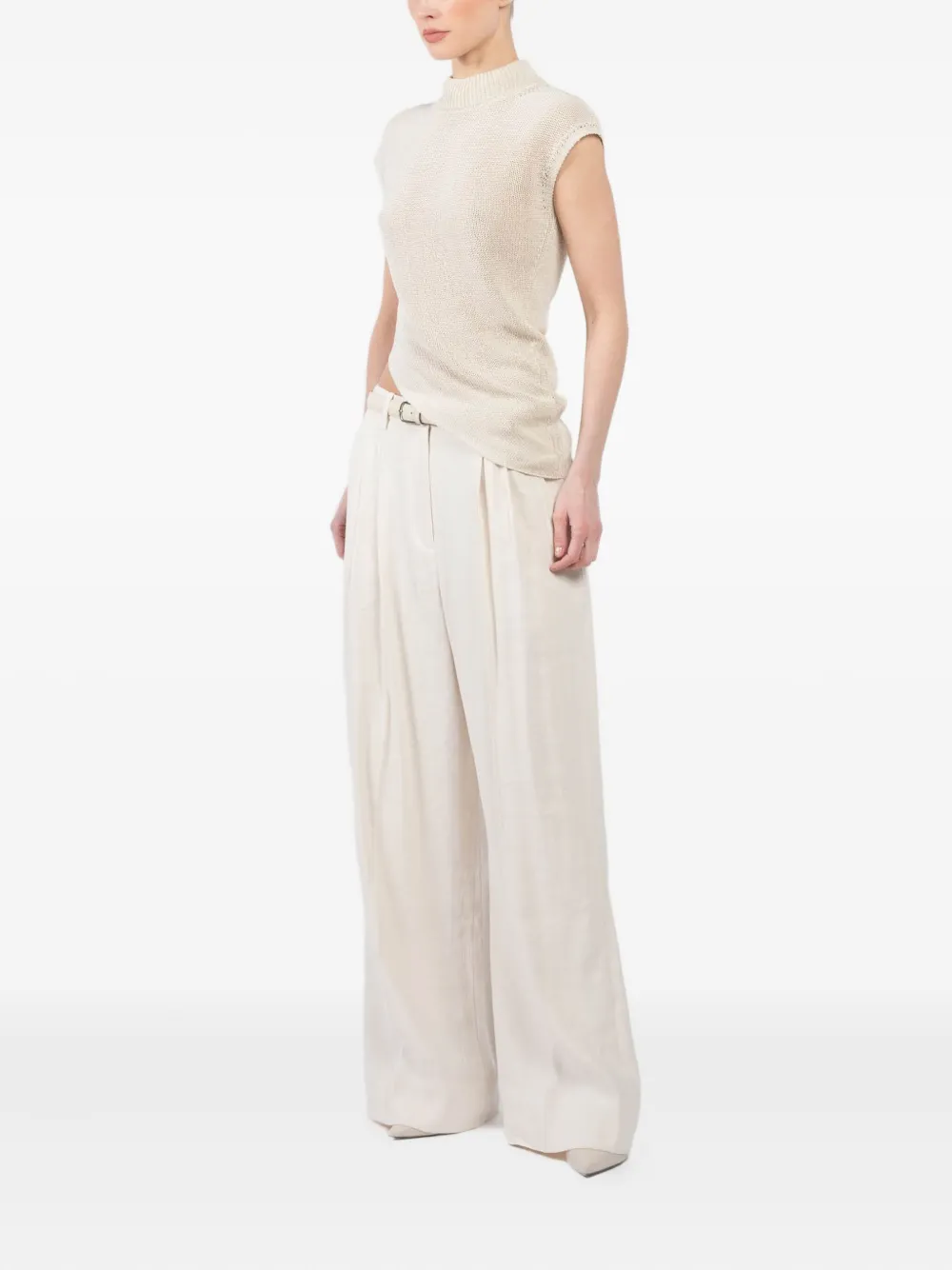 A.L.C. Asymmetrische top Beige