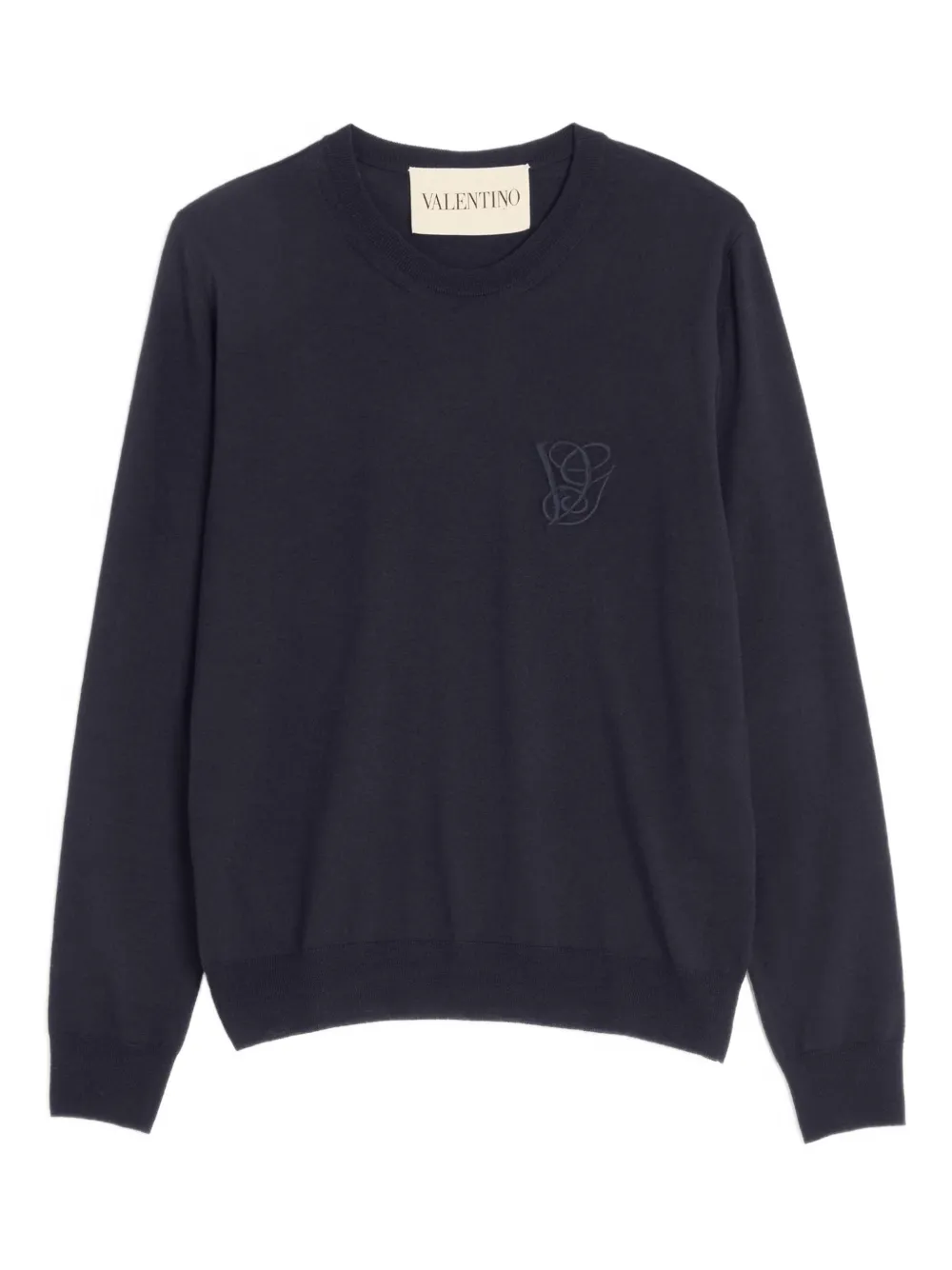 Valentino Garavani Trui met geborduurd logo Blauw