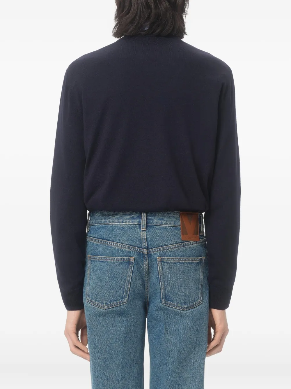 Valentino Garavani Trui met geborduurd logo Blauw