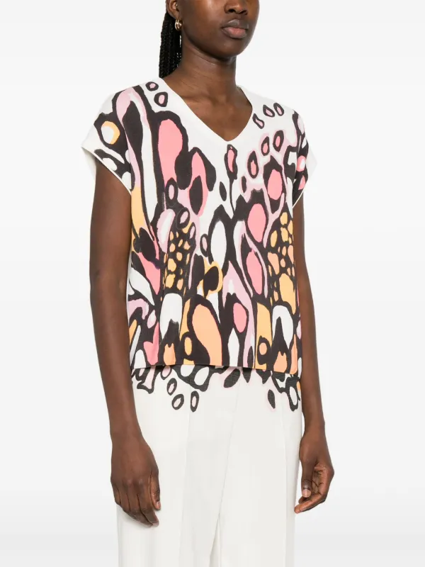 MARCCAIN プリント トップ | ホワイト | FARFETCH JP