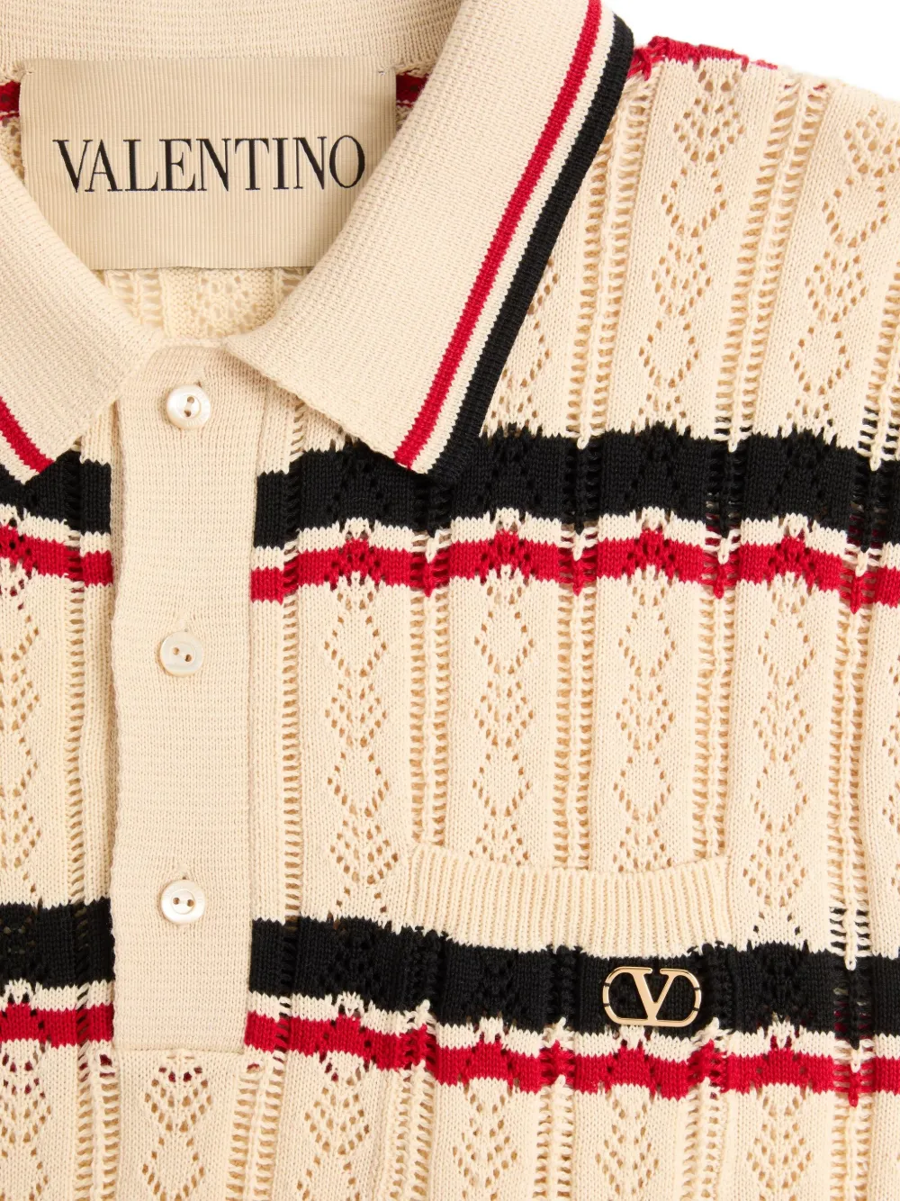 Valentino Garavani Vロゴ ポロシャツ | ニュートラル | FARFETCH JP