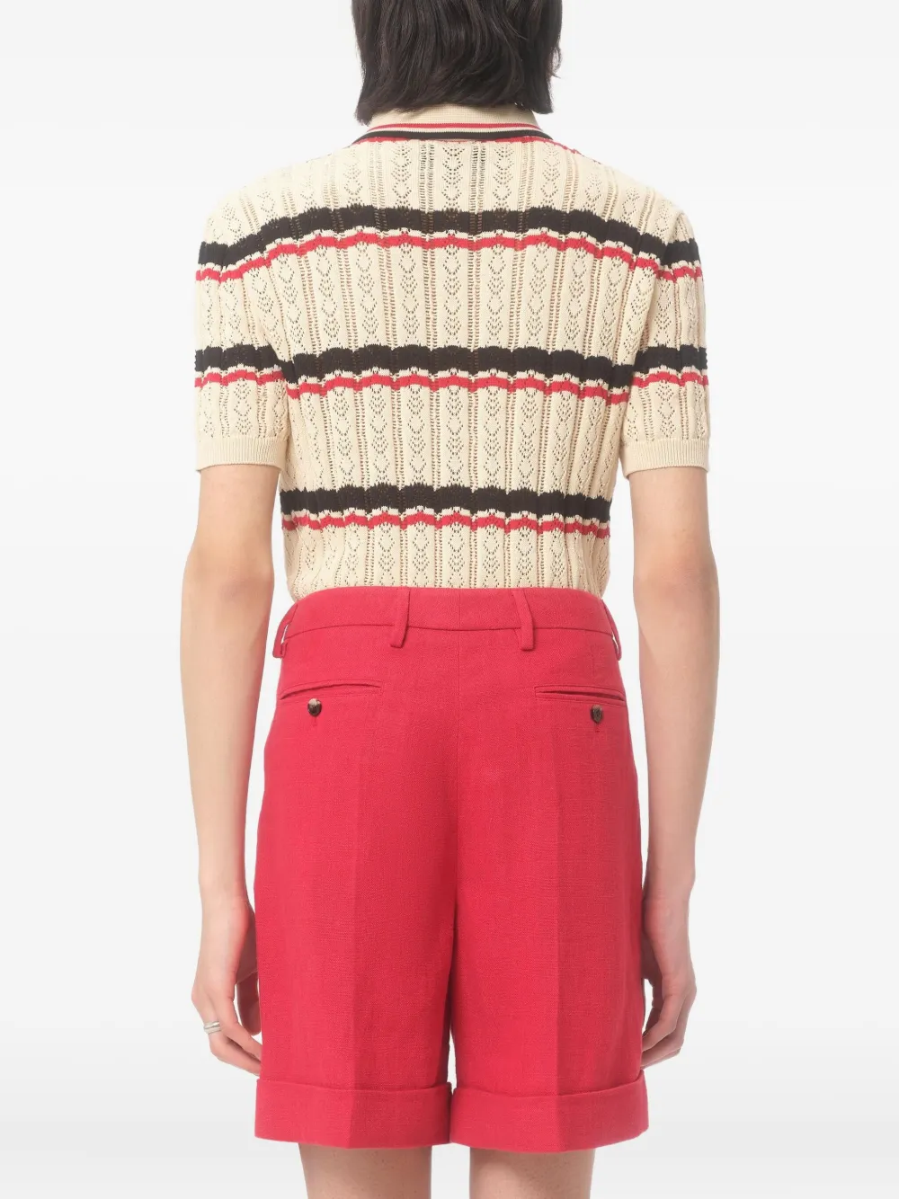 Valentino Garavani Gestreept poloshirt Beige