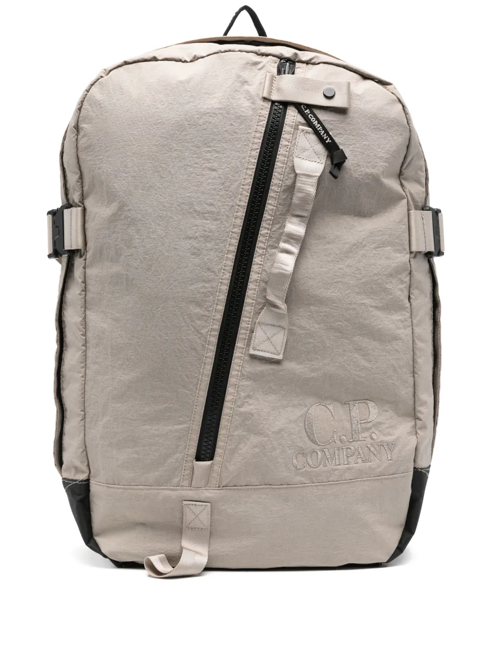 C.P. Company Rugzak met geborduurd logo Beige