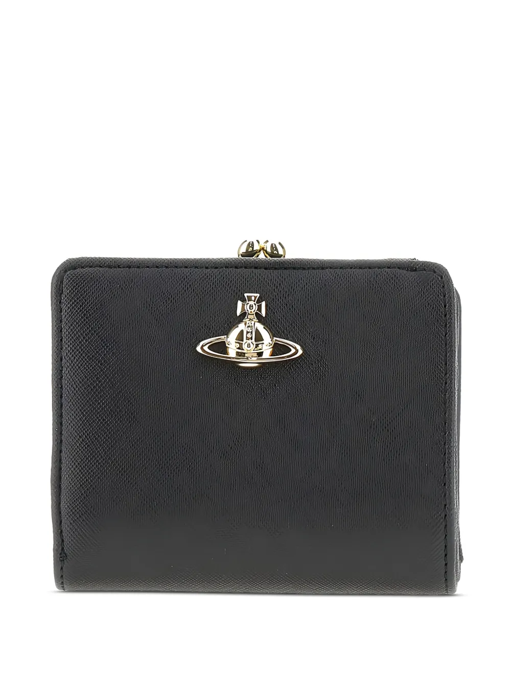 Vivienne Westwood Frame portemonnee met metallic gesp Zwart