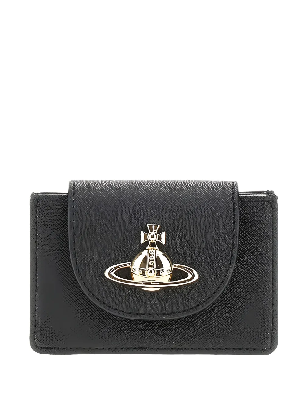 Vivienne Westwood tarjetero con placa Orb | negro | Image 1