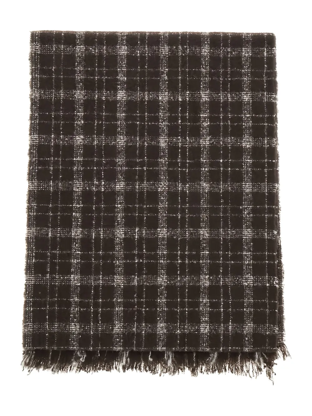 Destin check-print scarf | Brown | Image 1