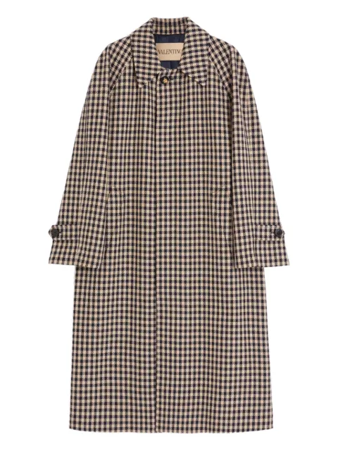 Valentino Garavani checked long coat