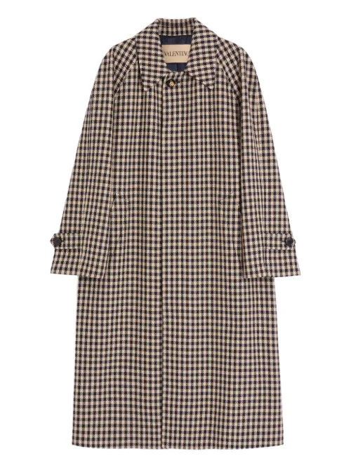 Manteau long à carreaux - Valentino Garavani - Modalova