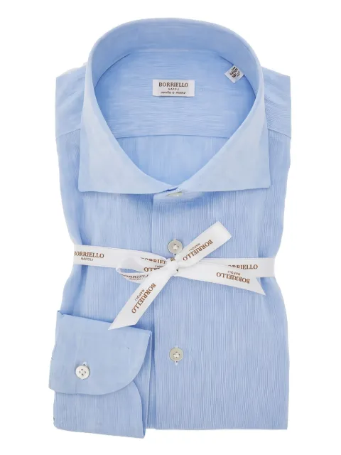 BORRIELLO NAPOLI camisa con efecto melange