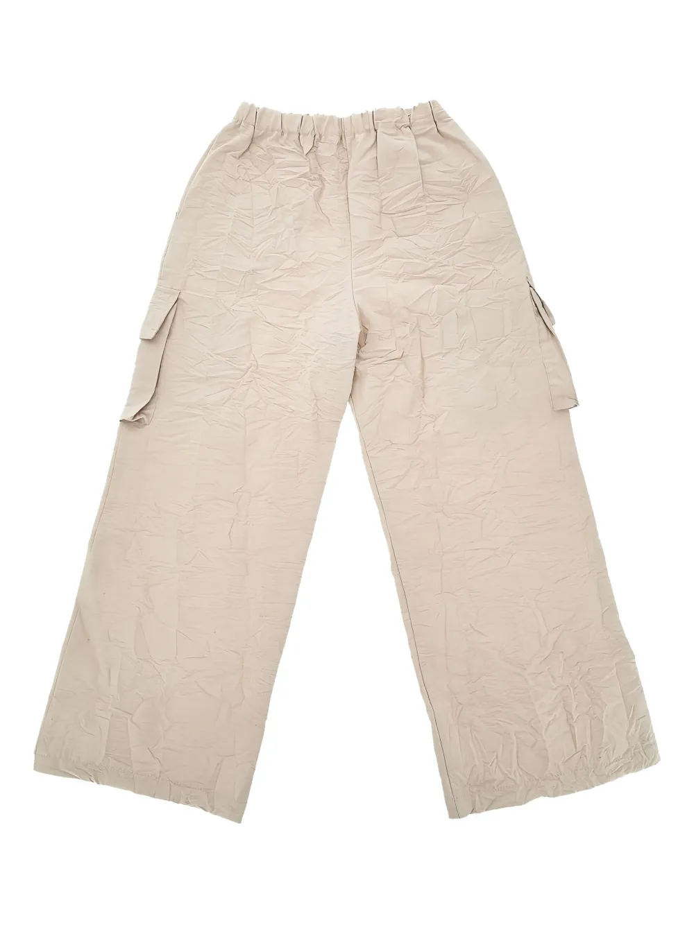 DOUDOU ET COMPAGNIE CREASE-EFFECT TROUSERS