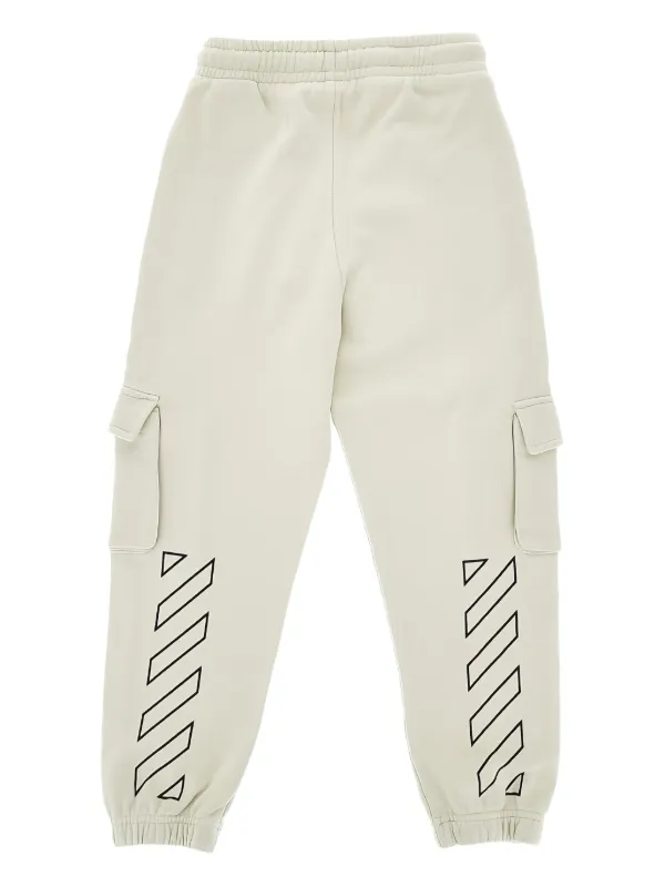 Off-White Kids Cotton Track Pants White FARFETCH TH