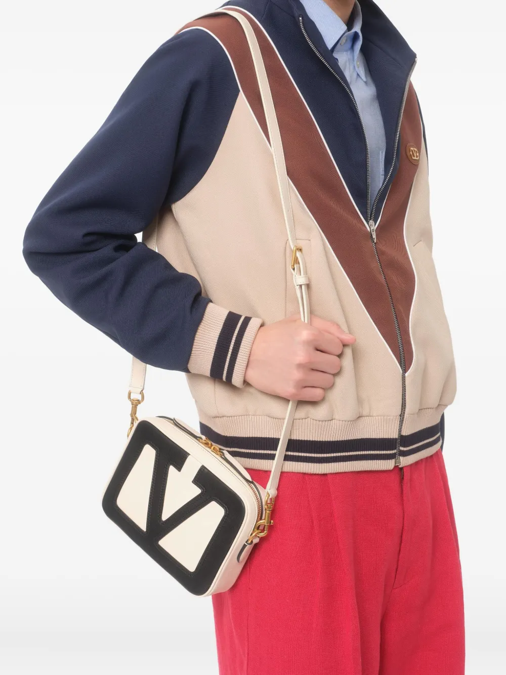 Valentino Garavani Viva Superstar schoudertas Beige