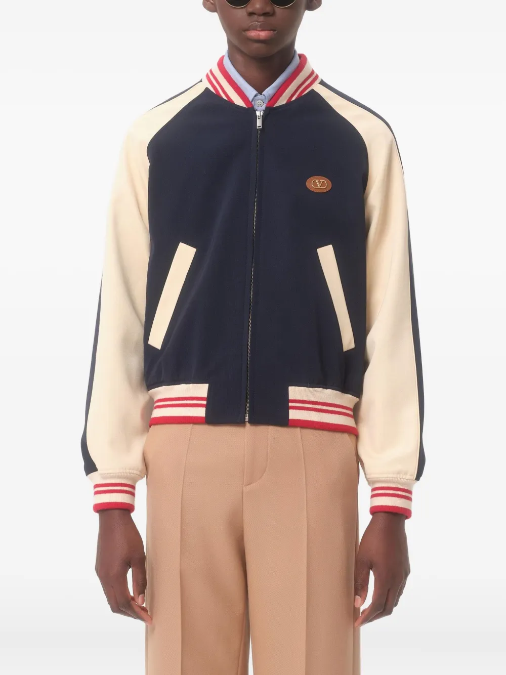 Valentino Garavani VLogo bomberjack Blauw