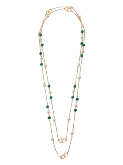 Valentino Garavani VLogo Signature embellished necklace