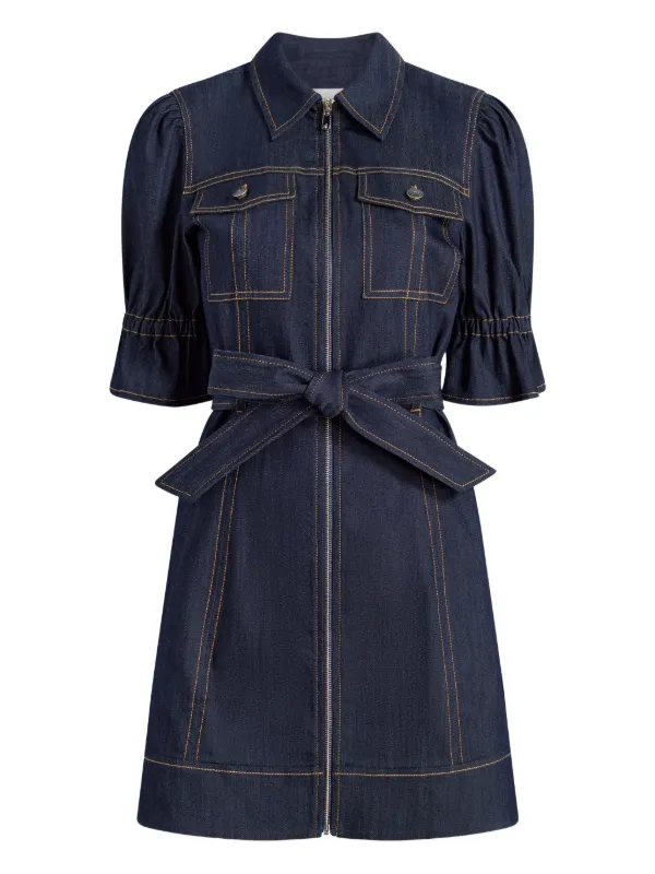 cinq a sept denim dress  Nataly in Blue Haze at Nordstrom, Size 12 77% cotton 21% polyester 2% elastane Cinq  Sept Women's Zelda