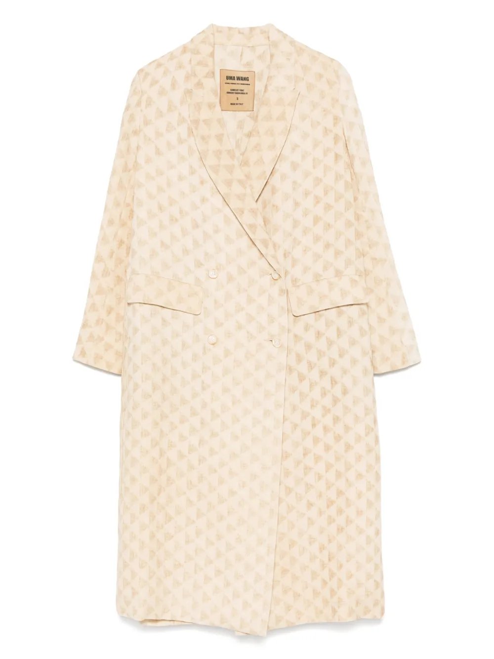 Uma Wang Camelot jas Beige