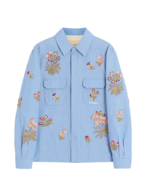 Valentino Garavani embroidered denim shirt