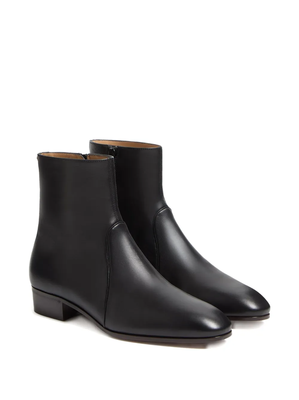 Valentino Garavani Pat VLogo Signature zip-up boots Black