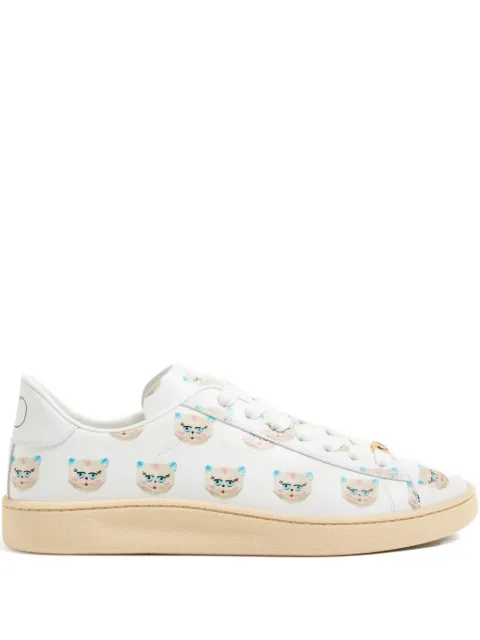 Valentino Garavani ROYCO SNEAKER IN NAPPA CALFSKIN WITH LE CHAT DE LA MAISON MOTIF
