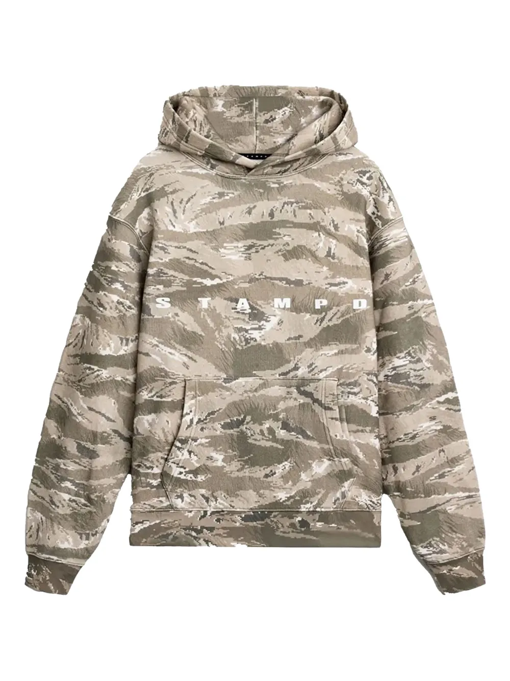 Stampd Strike-logo Hoodie In Gray