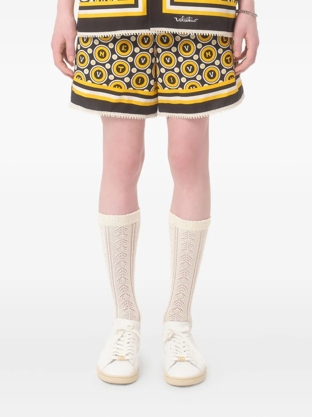 Valentino Garavani Popeline bermuda shorts Zwart